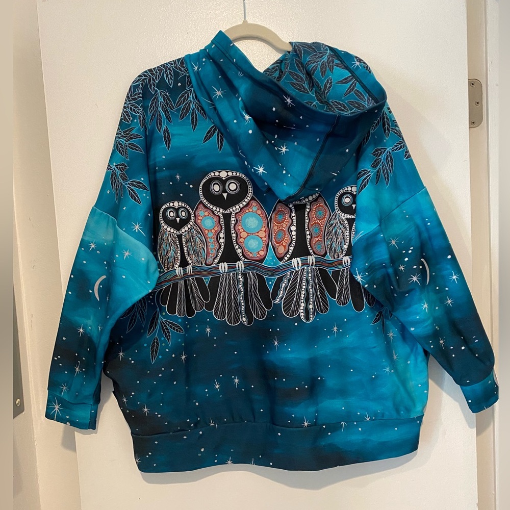 Magical Owls Hoodie Sweater Limited Large✨Designed/ made at BMHQ Australia - Picture 2 of 5
